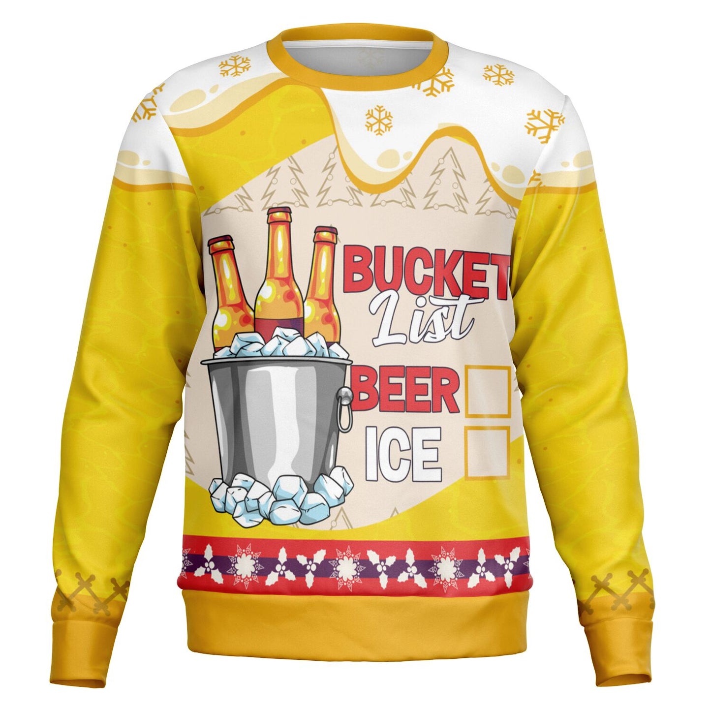 Bucket List: Beer and Ice Ugly Christmas Sweater