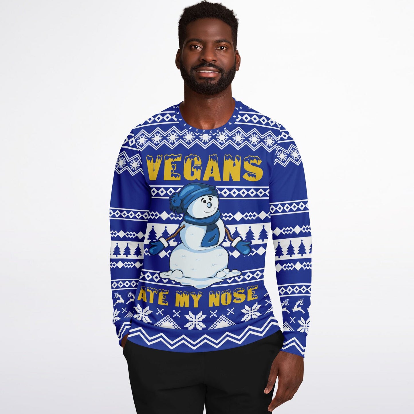 Vegans ate my Nose Ugly Christmas Sweater