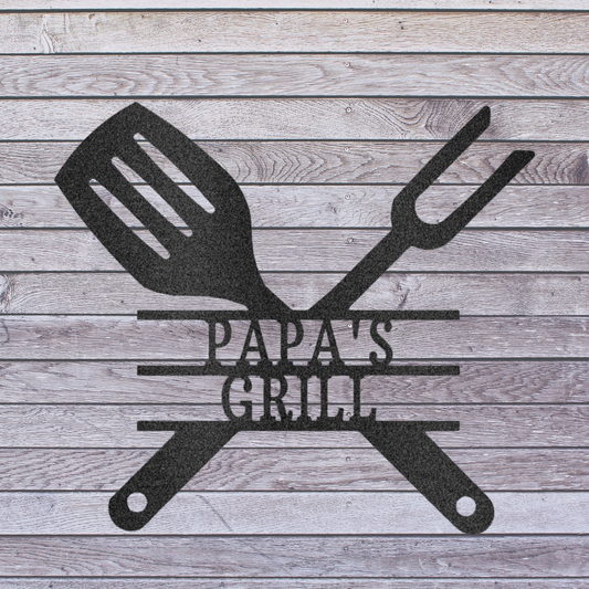 Kitchen BBQ Décor -  Metal Wall Art