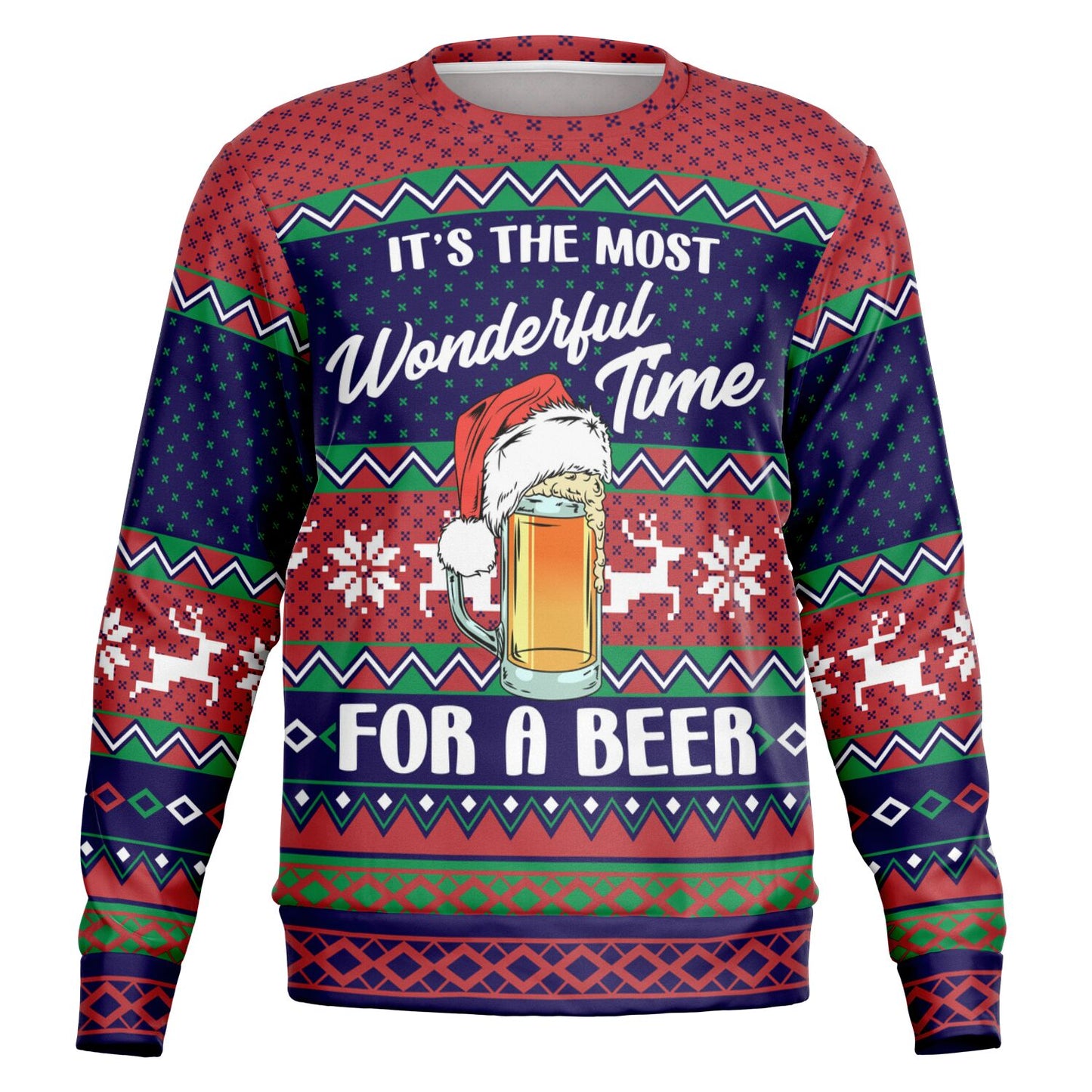 Wonderful time for a beer Ugly Christmas Sweater