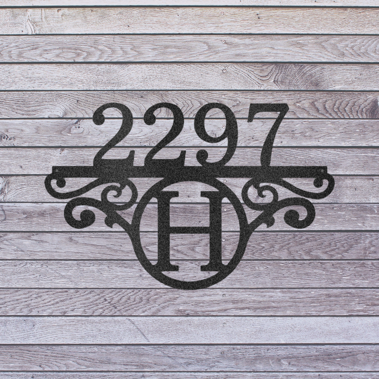 House Number Sign - Metal Wall Art