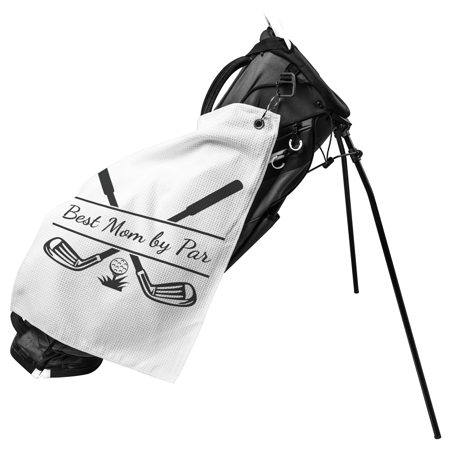 Best Mom by Par - Waffle Golf Towel
