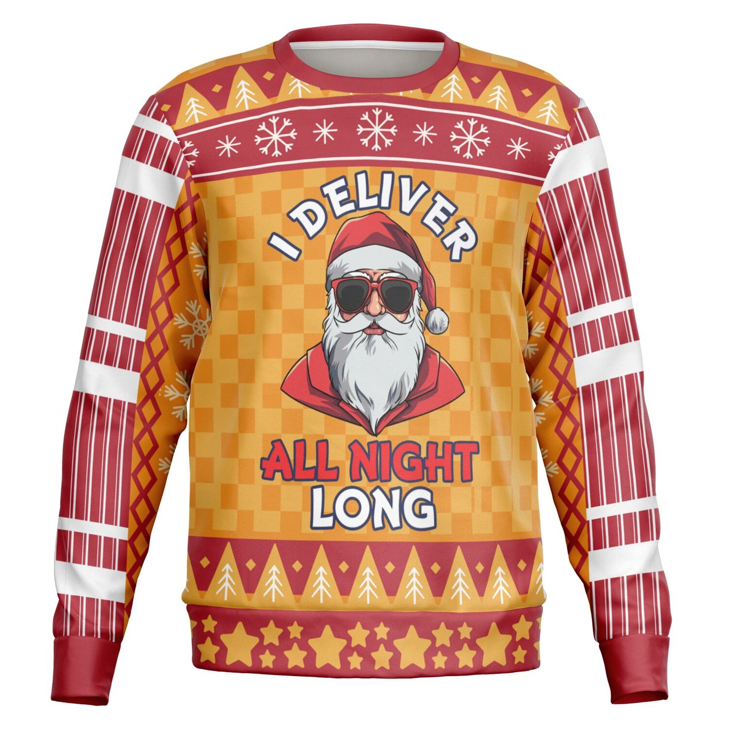 "I Deliver All Night Long" Ugly Christmas Sweater