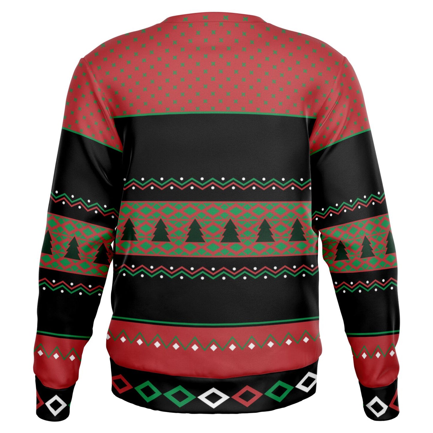 Wine Lovers White and Red Ugly Christmas Sweater