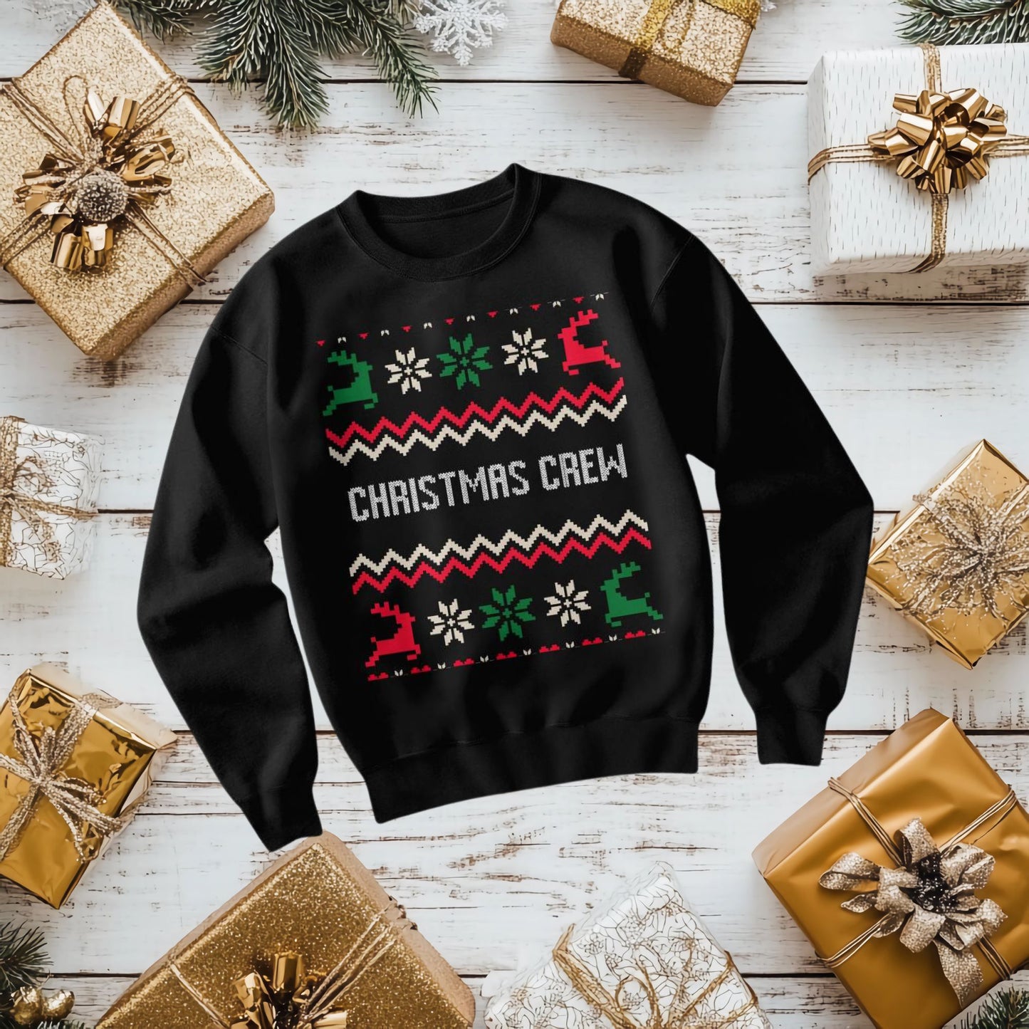 'Christmas Crew' Matching Family Tees, Hoodies & Sweaters