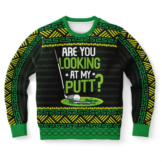 Are You Looking at My Putt? Golf Ugly Christmas Sweater