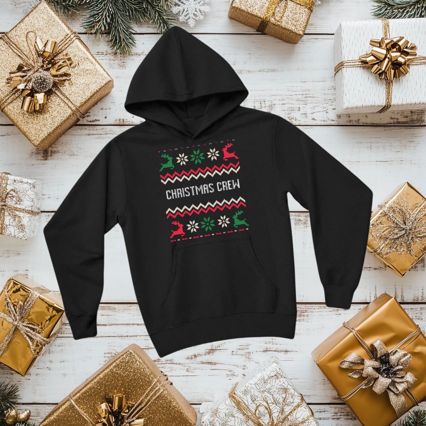 'Christmas Crew' Matching Family Tees, Hoodies & Sweaters
