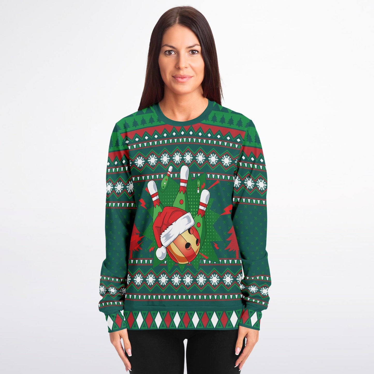 Happy Bowling Ugly Christmas Sweater