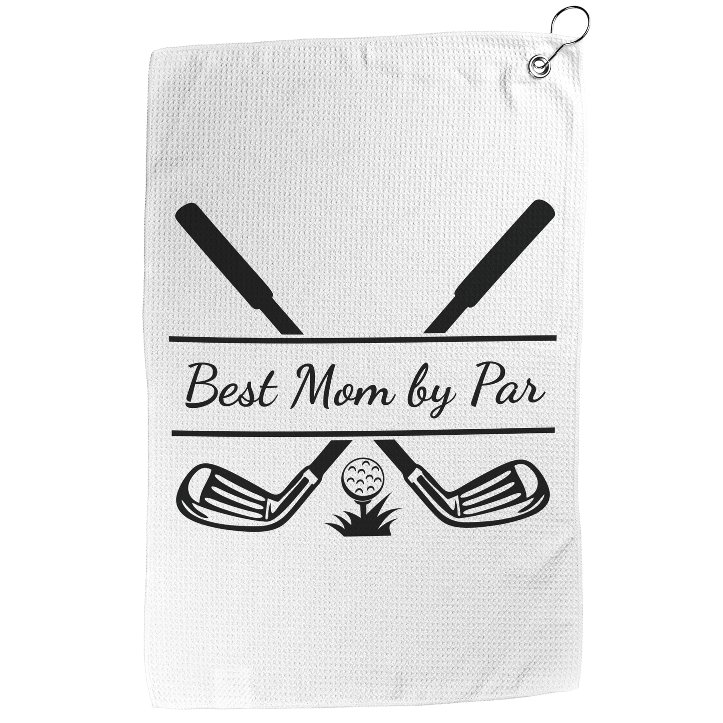 Best Mom by Par - Waffle Golf Towel