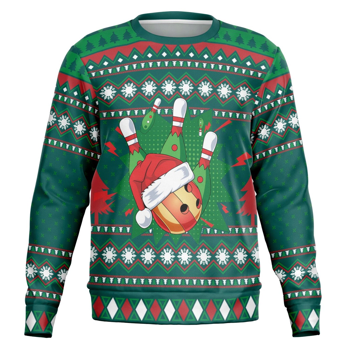 Happy Bowling Ugly Christmas Sweater
