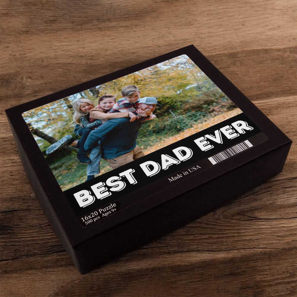 Custom Photo Puzzle – Best Dad Ever