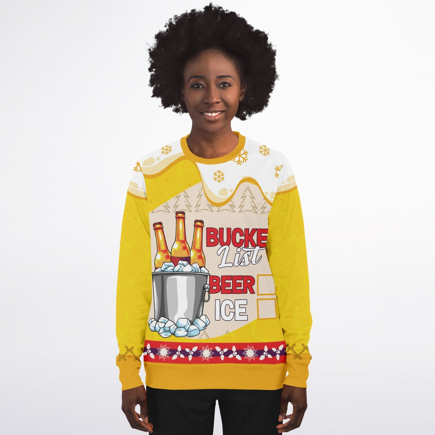 Bucket List: Beer and Ice Ugly Christmas Sweater