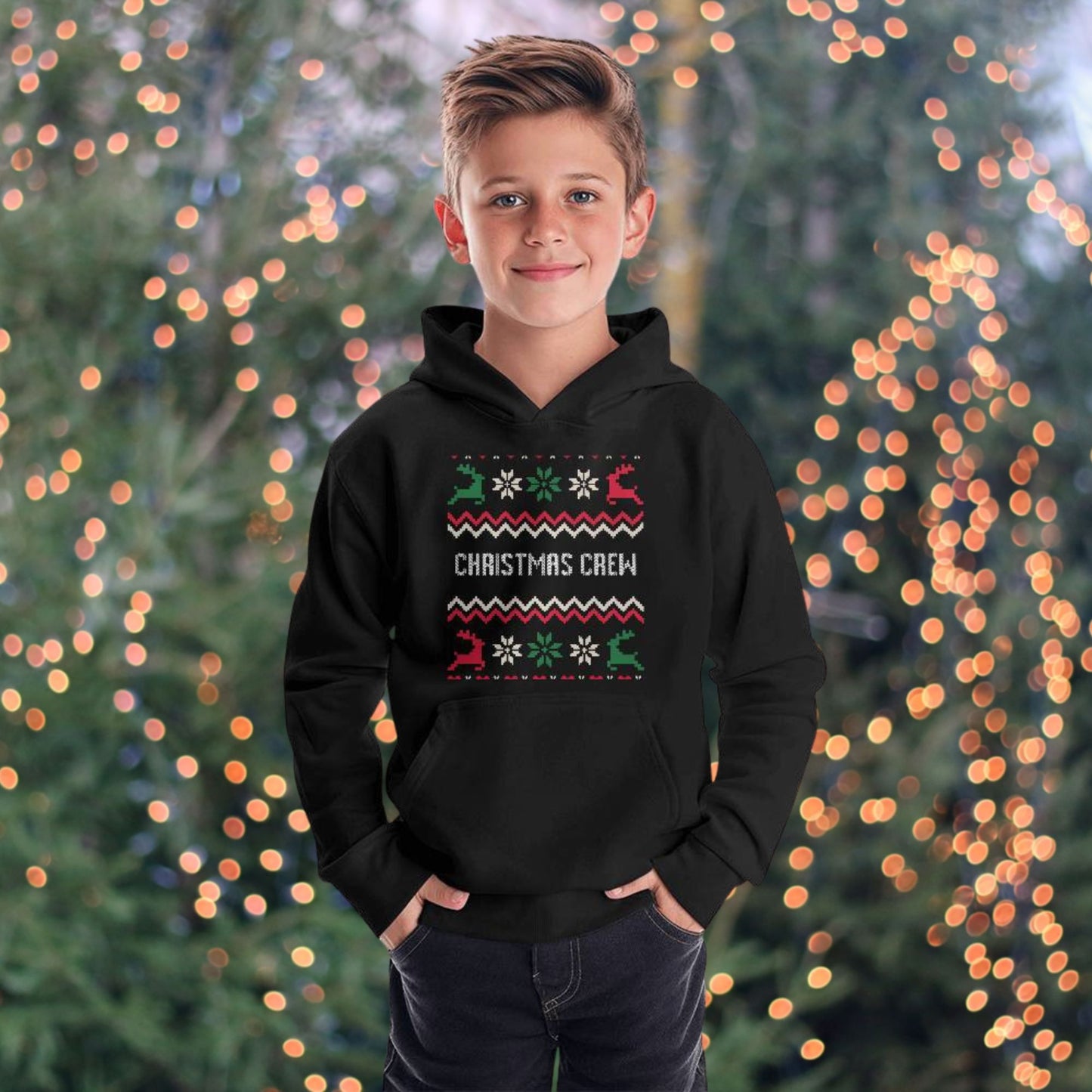'Christmas Crew' Matching Family Tees, Hoodies & Sweaters