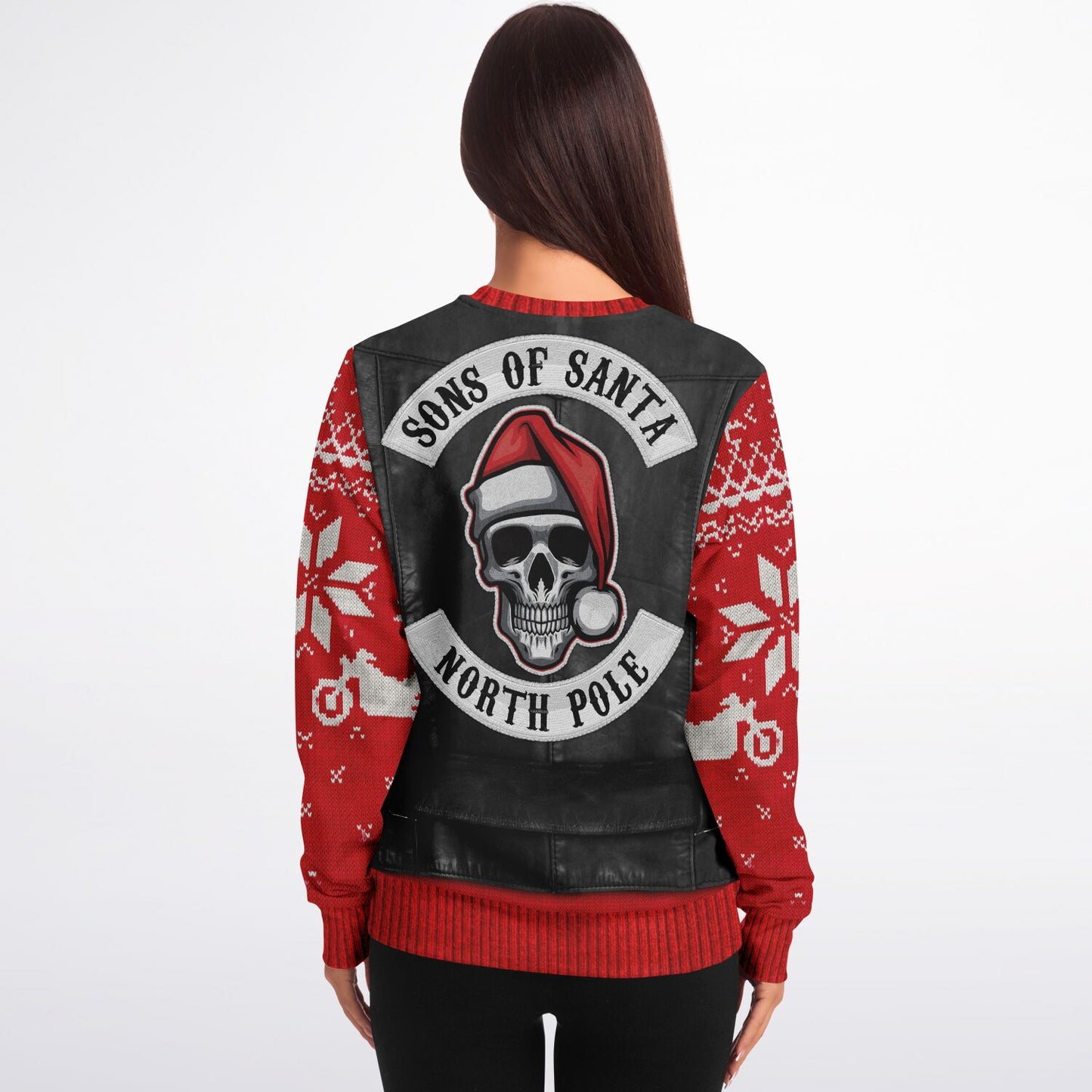 Biker Santa Ugly Christmas Sweater