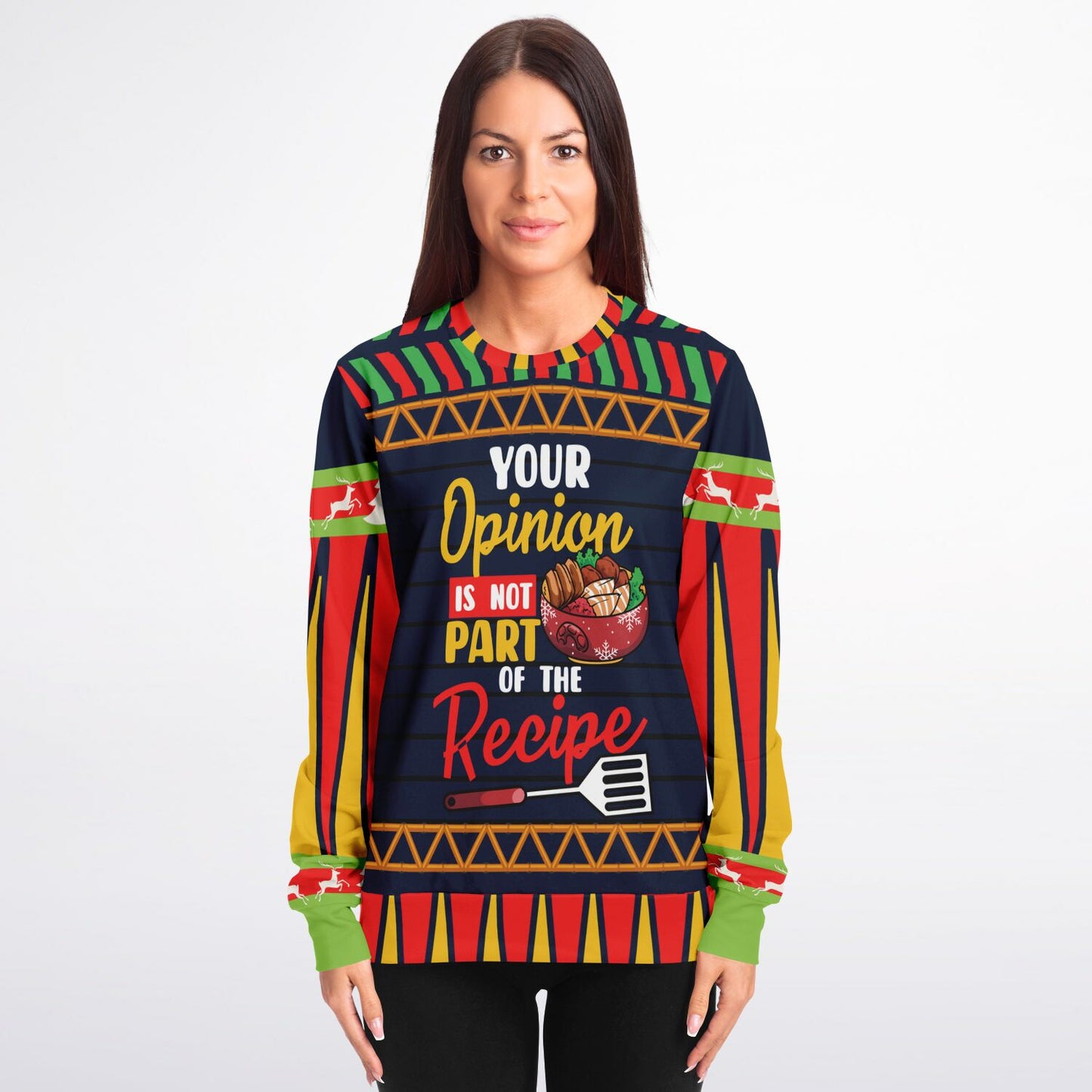 "Your Opinion Is Not Part of the Recipe" Ugly Christmas Sweater