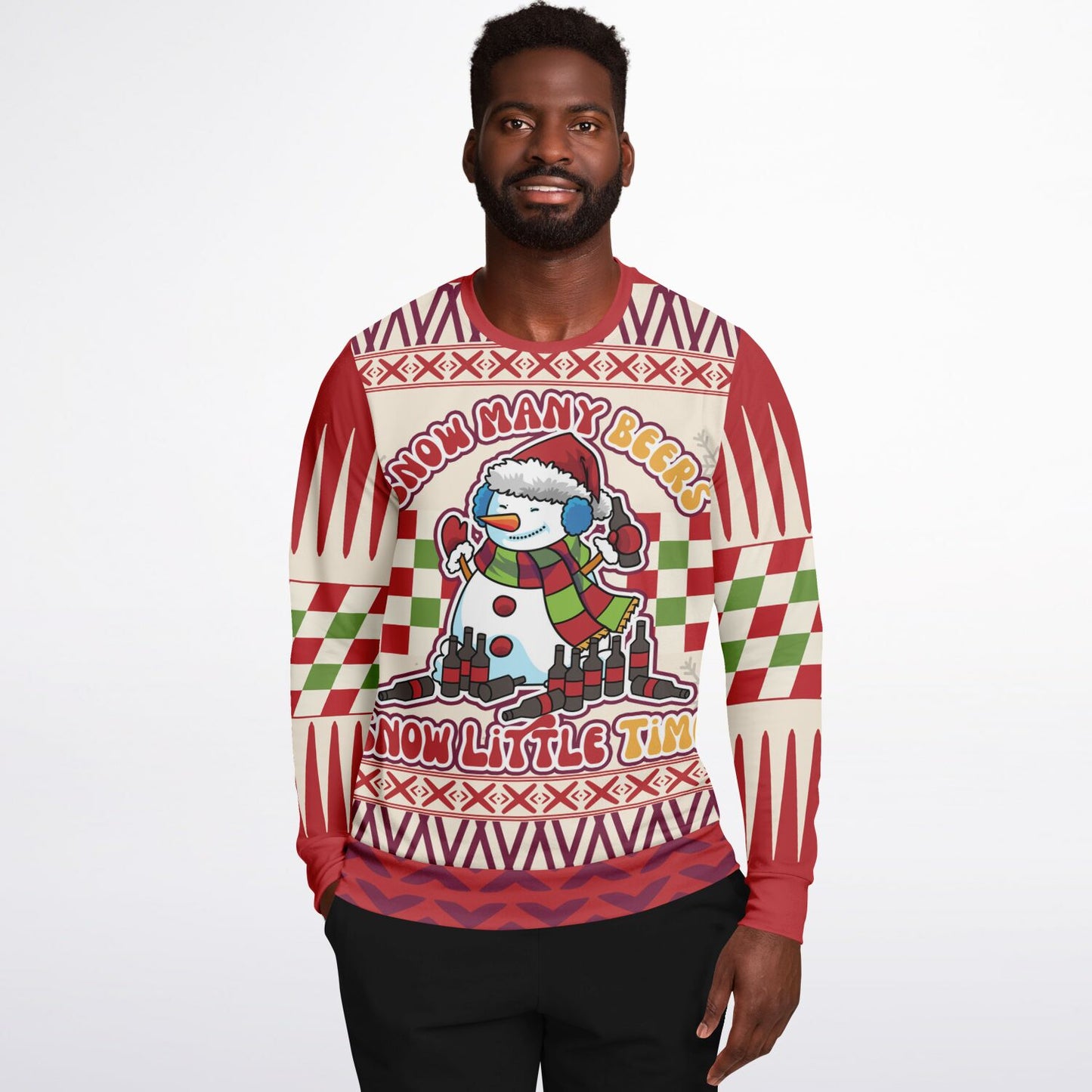 Snow Many Beers, Snow Little Time Ugly Christmas Sweater