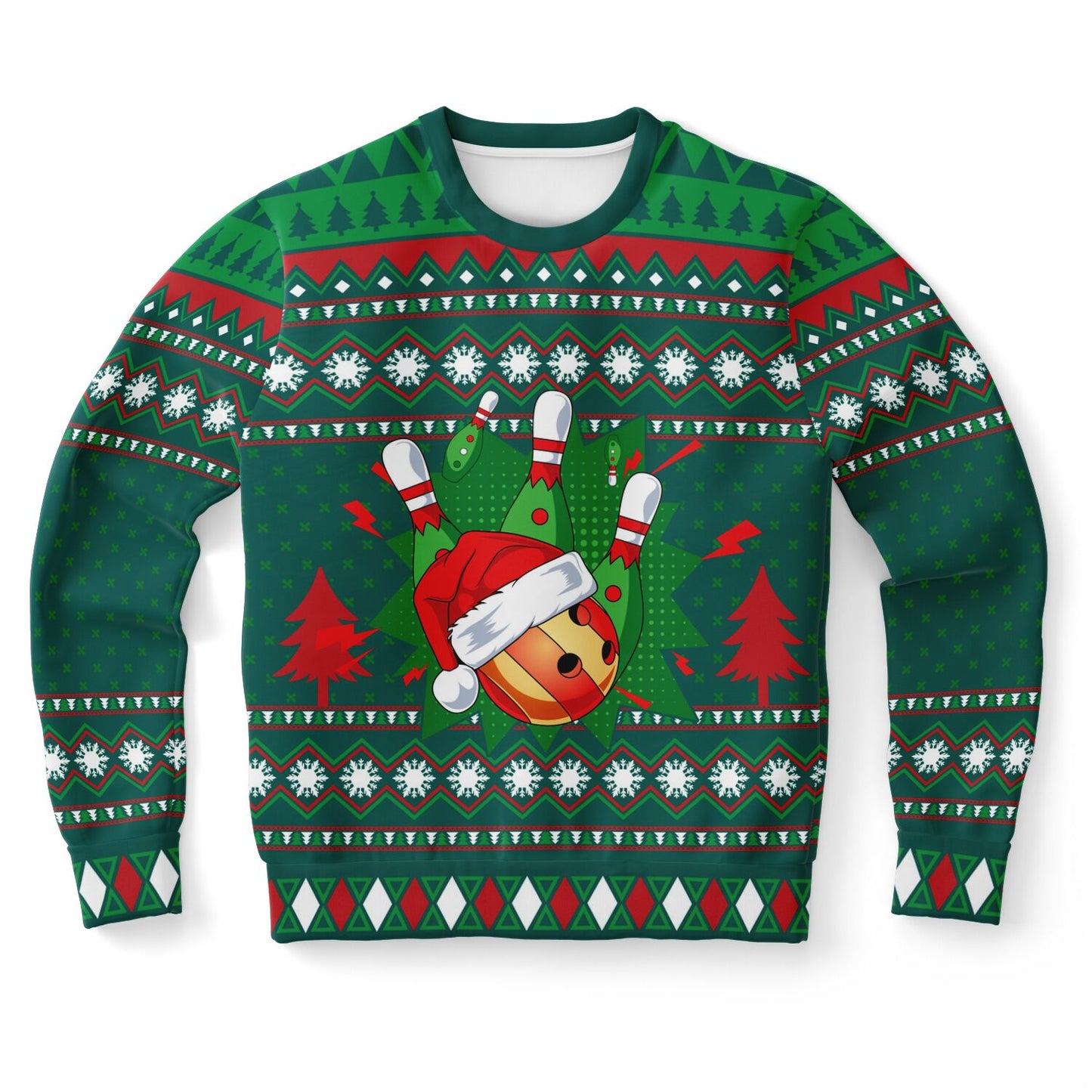 Happy Bowling Ugly Christmas Sweater