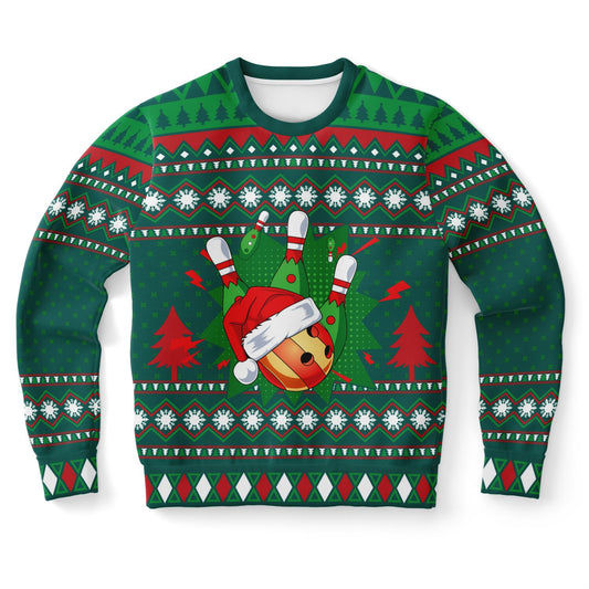 Happy Bowling Ugly Christmas Sweater