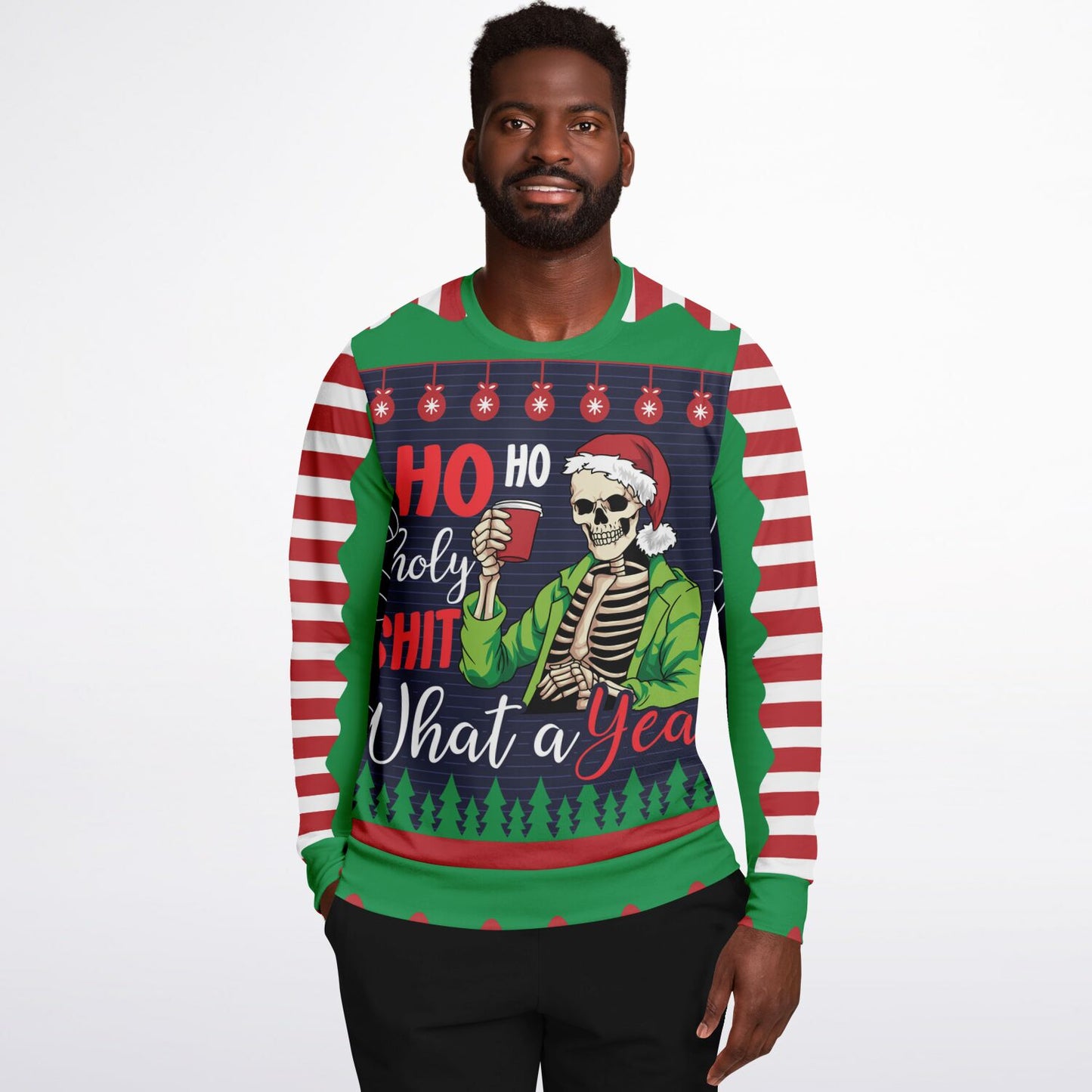 "Ho Ho Holy Shit What A Year" Ugly Christmas Sweater