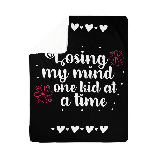 Gift for Mom Funny Sherpa Fleece Blanket