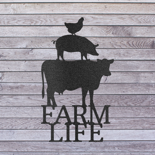 Farm Life Decor - Metal Wall Art