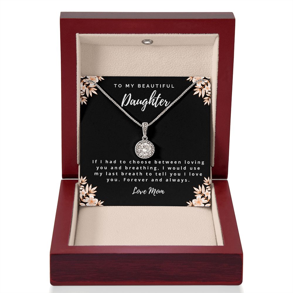 I Love You - Mom to Daughter Necklace