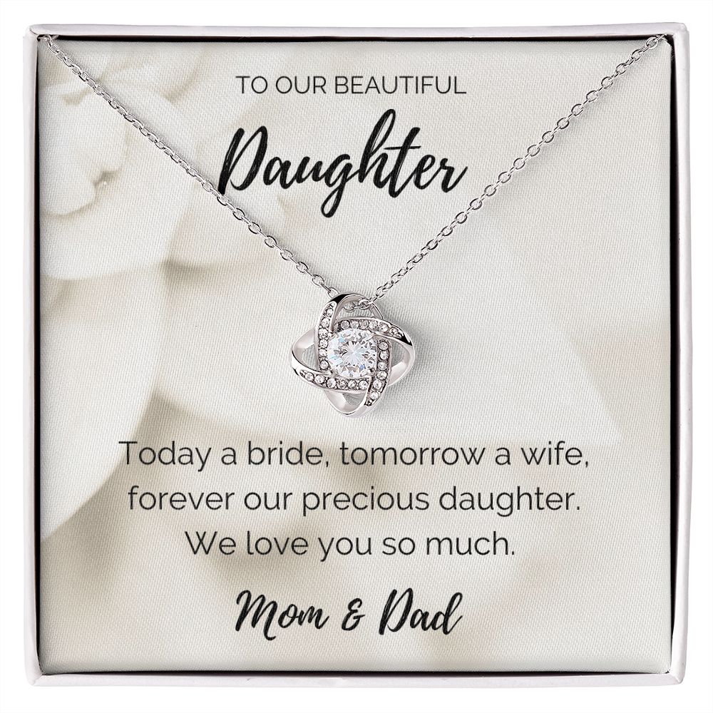 To Our Daughter on her Wedding Day from Mom and Dad