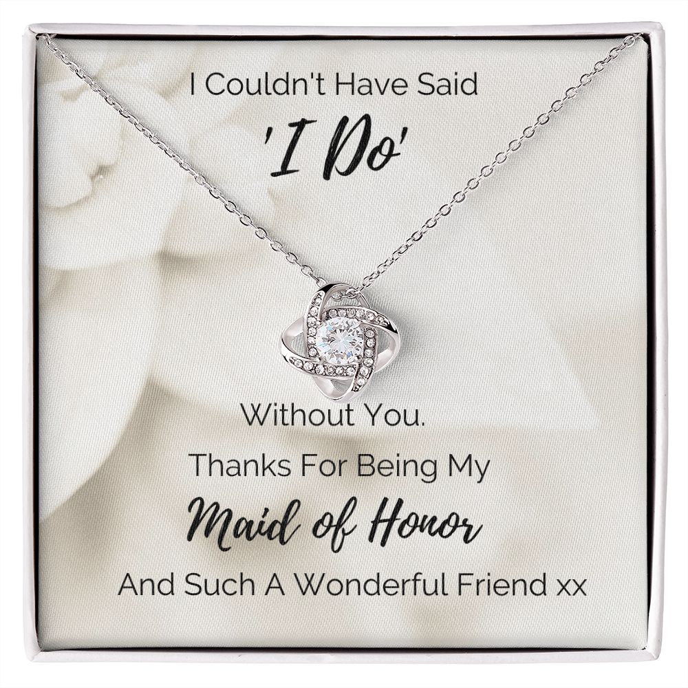 Thank You Maid of Honor Necklace