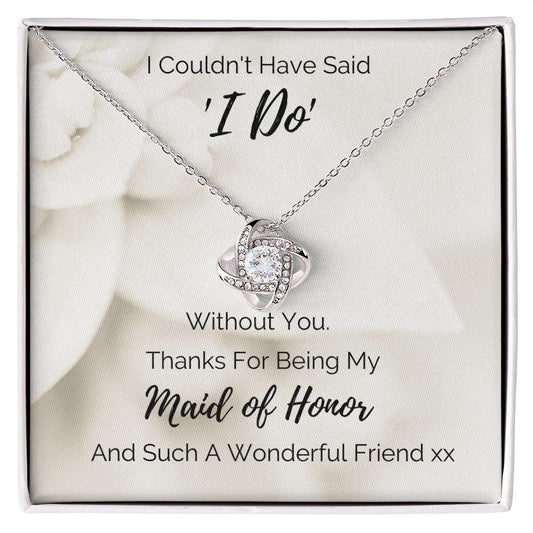 Thank You Maid of Honor Necklace