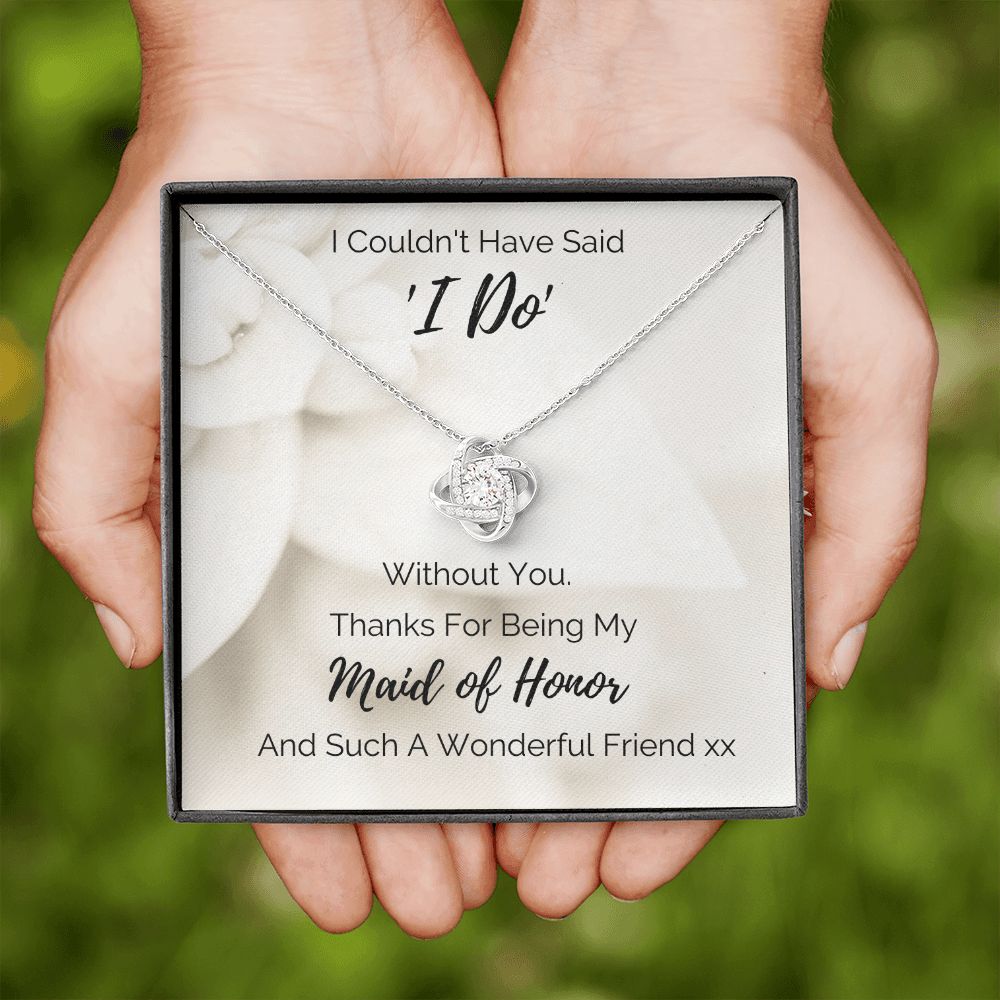 Thank You Maid of Honor Necklace