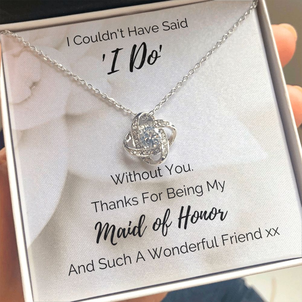Thank You Maid of Honor Necklace