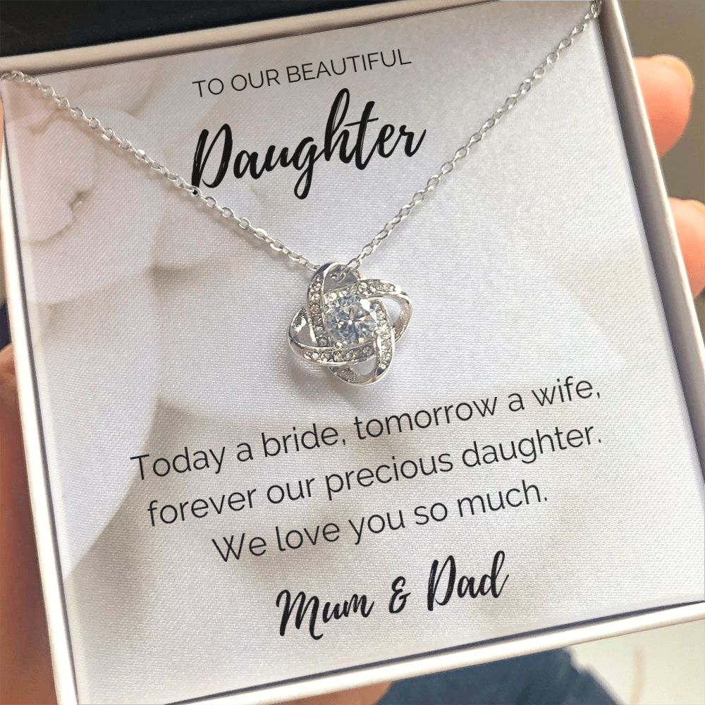 To Our Daughter on her Wedding Day from Mum and Dad