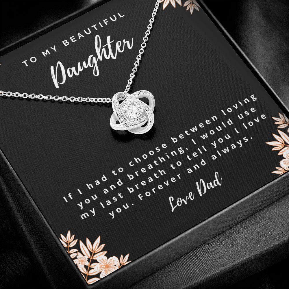 I Love You - Dad to Daughter Necklace