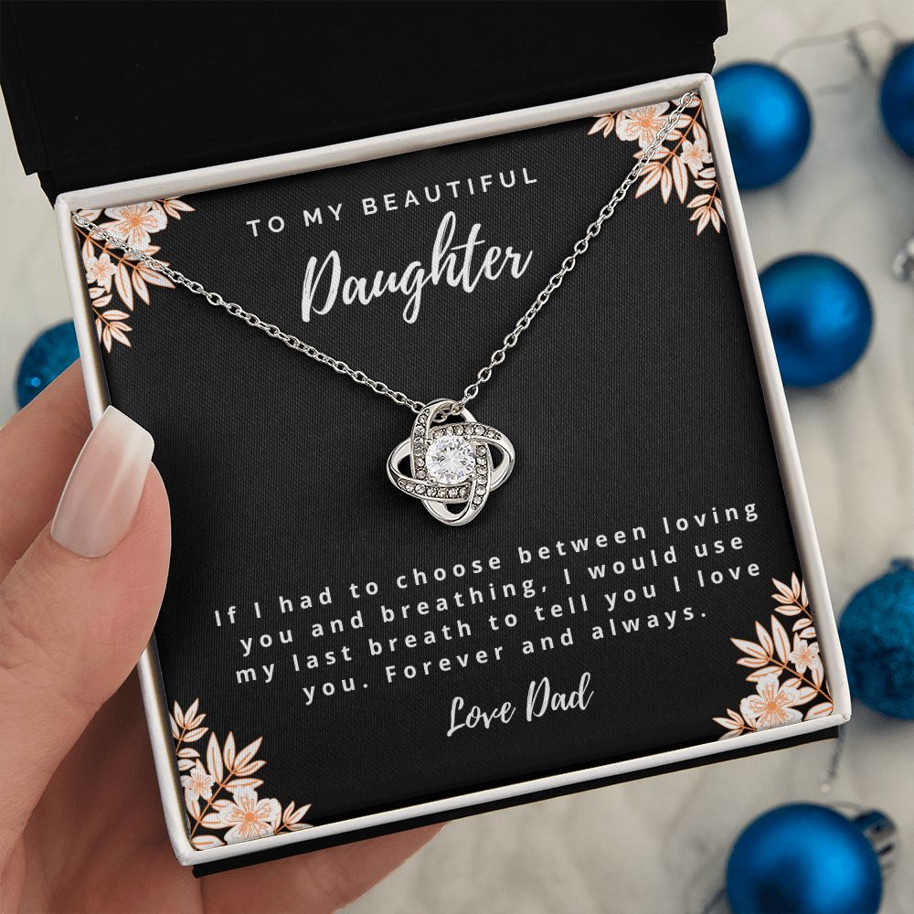 I Love You - Dad to Daughter Necklace