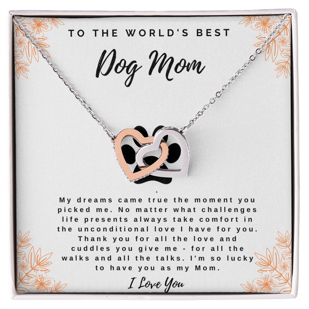 My Dreams Came True - Linking Heart Necklace for Dog Mom