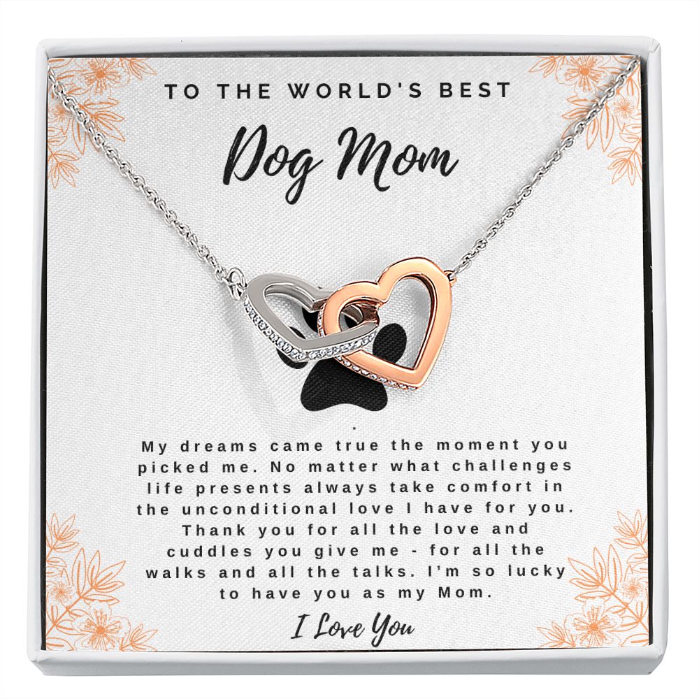 My Dreams Came True - Linking Heart Necklace for Dog Mom