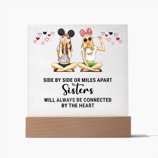 Sisters Side by Side Plaque