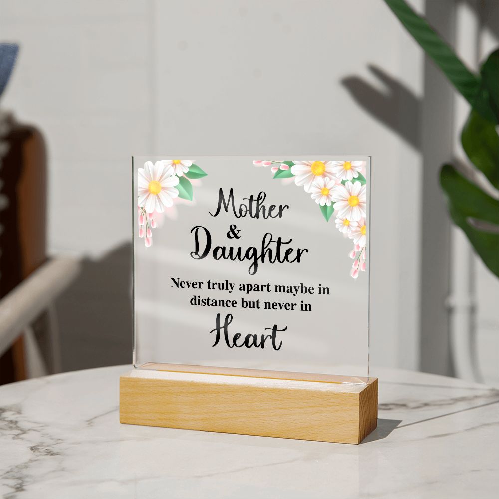 Mother and Daughter Plaque - Never Apart