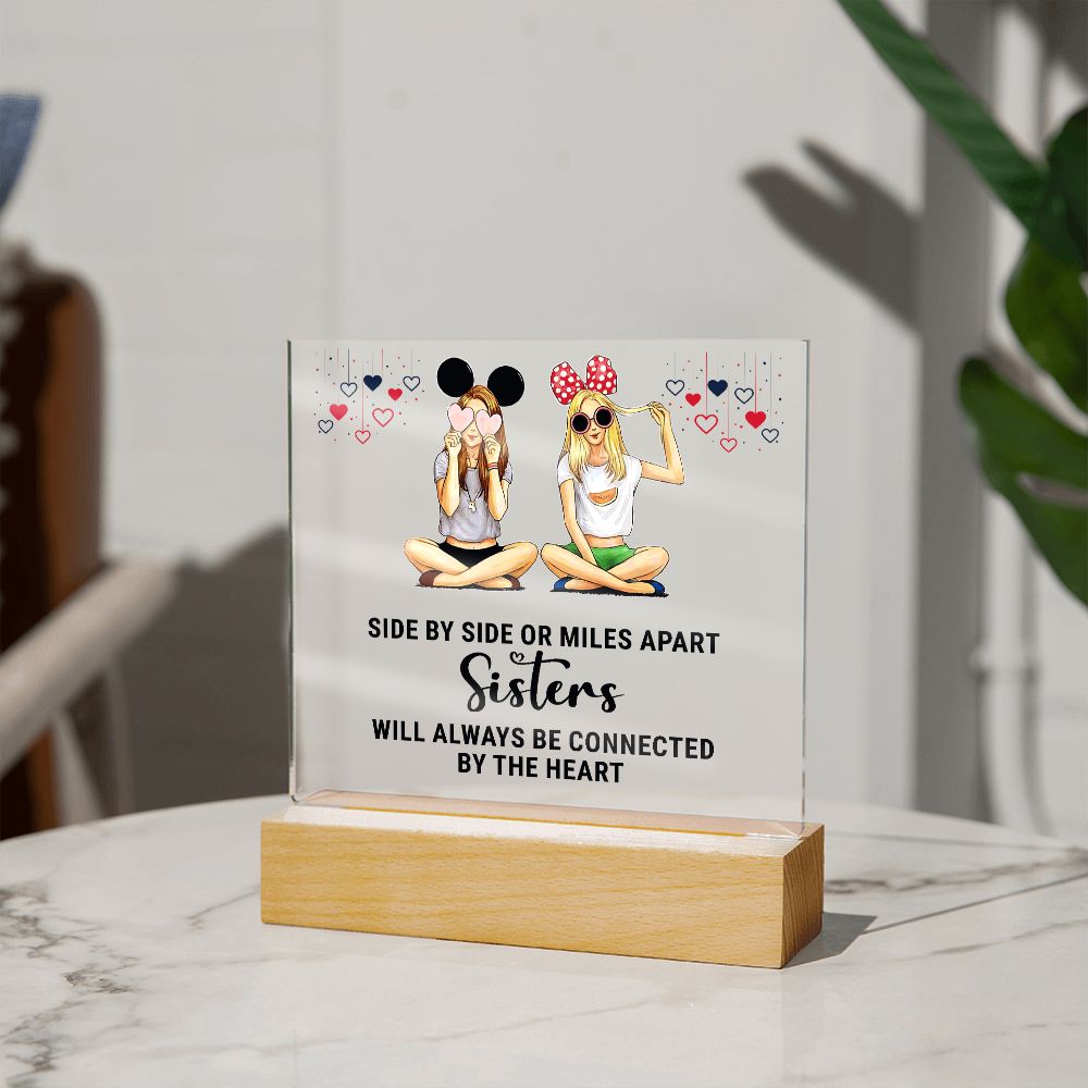 Sisters Side by Side Plaque