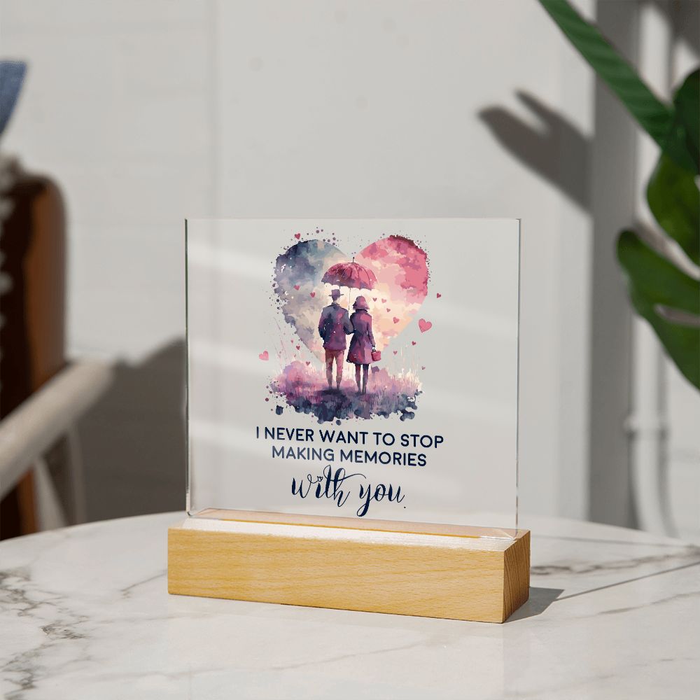 Husband Wife Plaque Gift - Making Memories