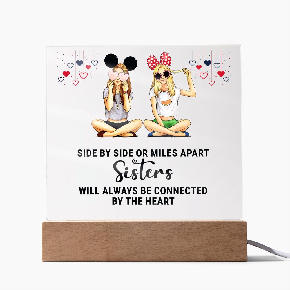 Sisters Side by Side Plaque