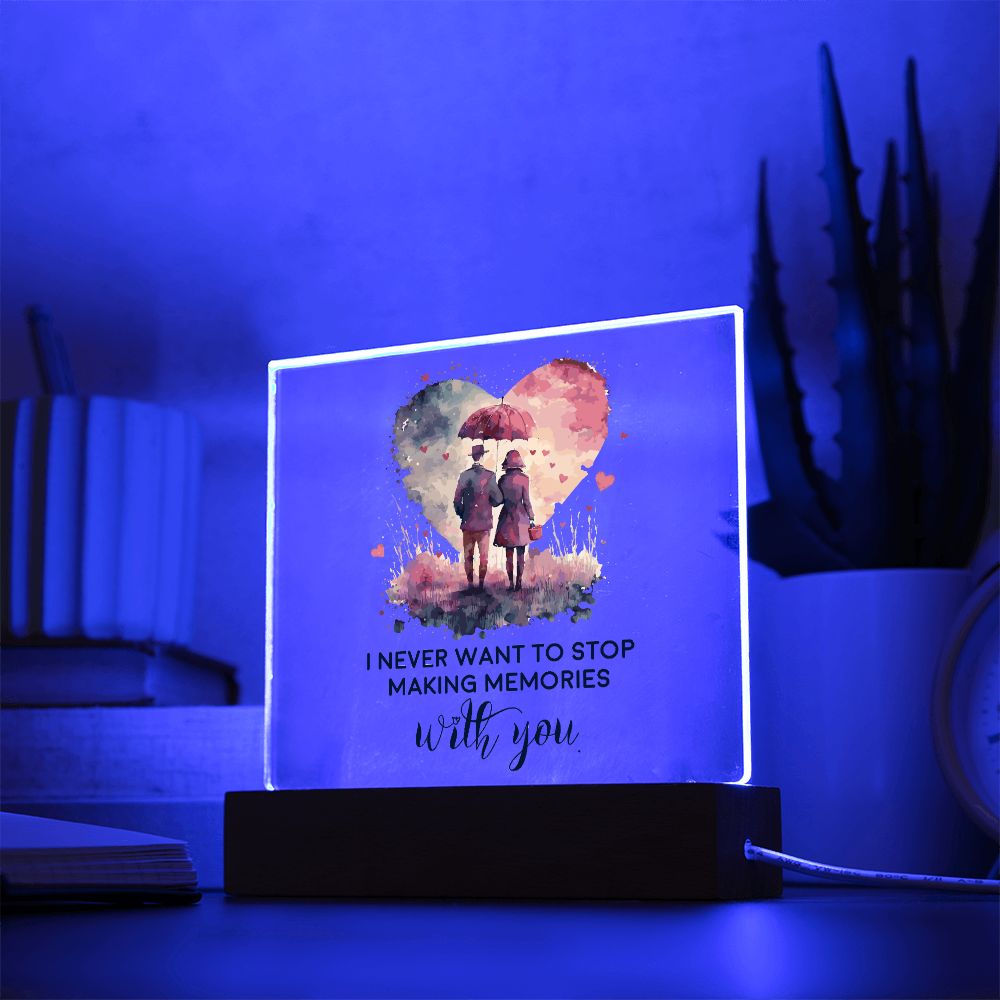 Husband Wife Plaque Gift - Making Memories