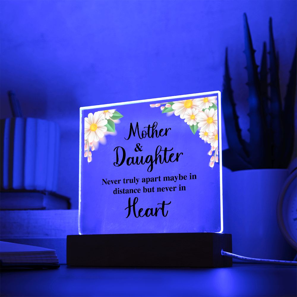 Mother and Daughter Plaque - Never Apart