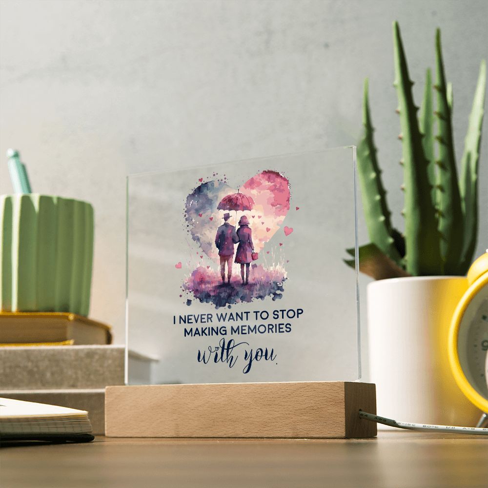 Husband Wife Plaque Gift - Making Memories
