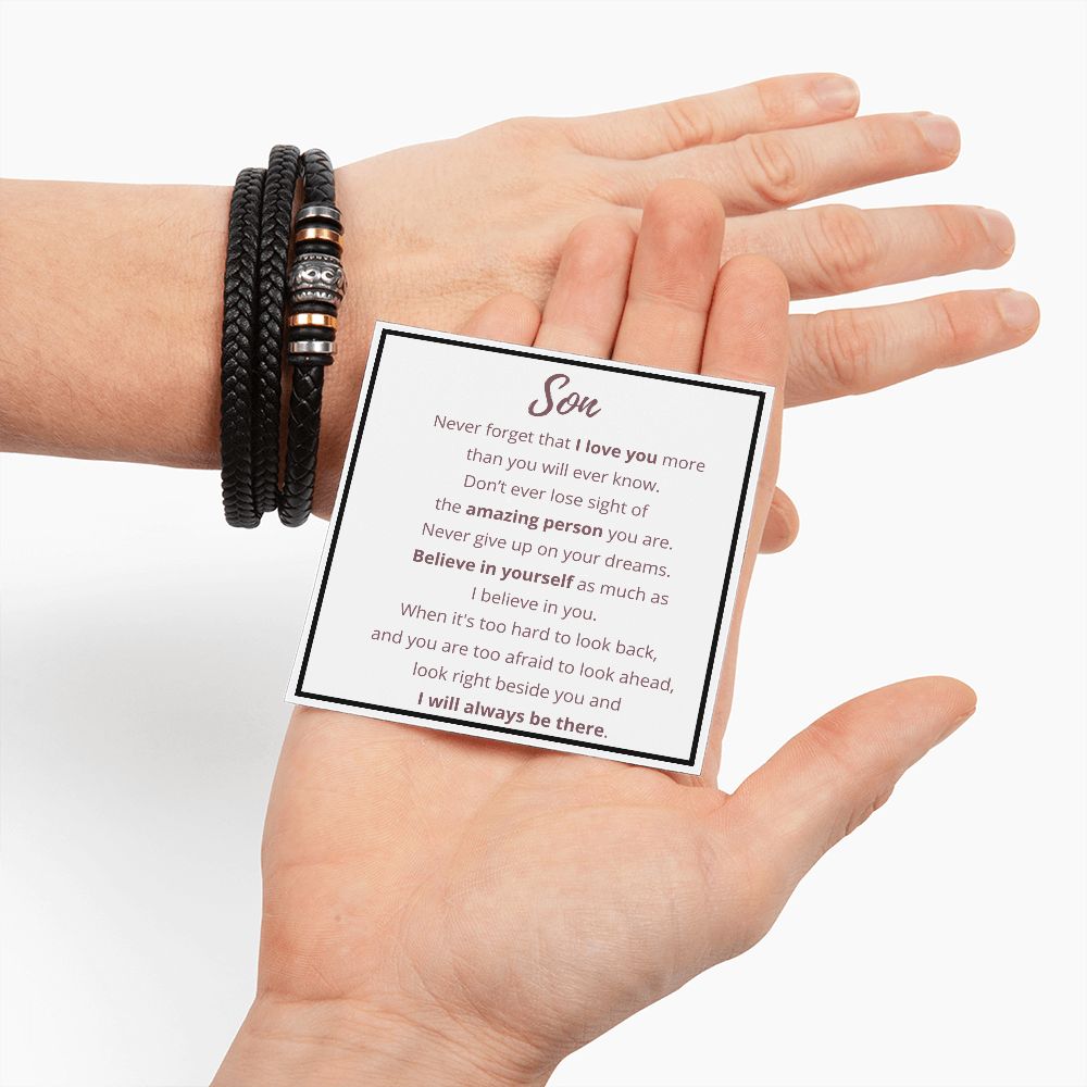 Gift for Son - Love You Forever Bracelet