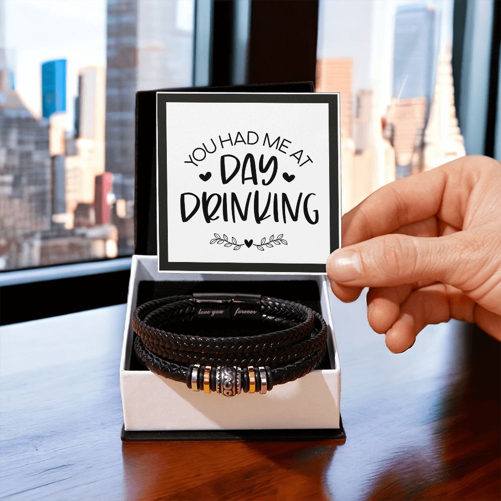 Day Drinking Love You Forever Men's Bracelet