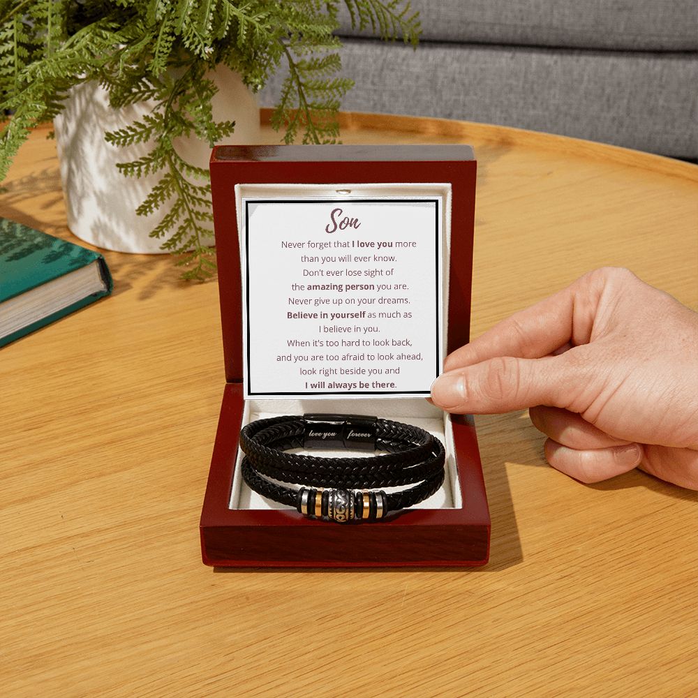 Gift for Son - Love You Forever Bracelet