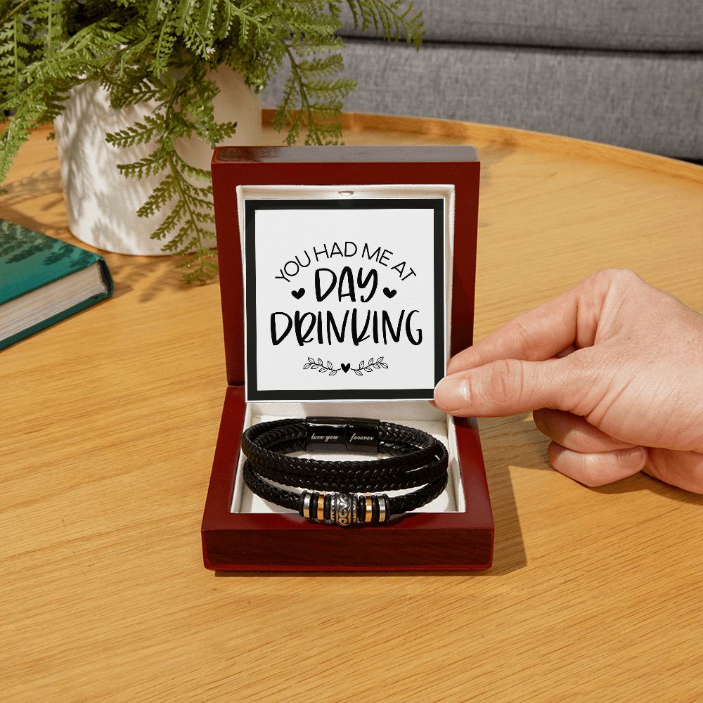 Day Drinking Love You Forever Men's Bracelet
