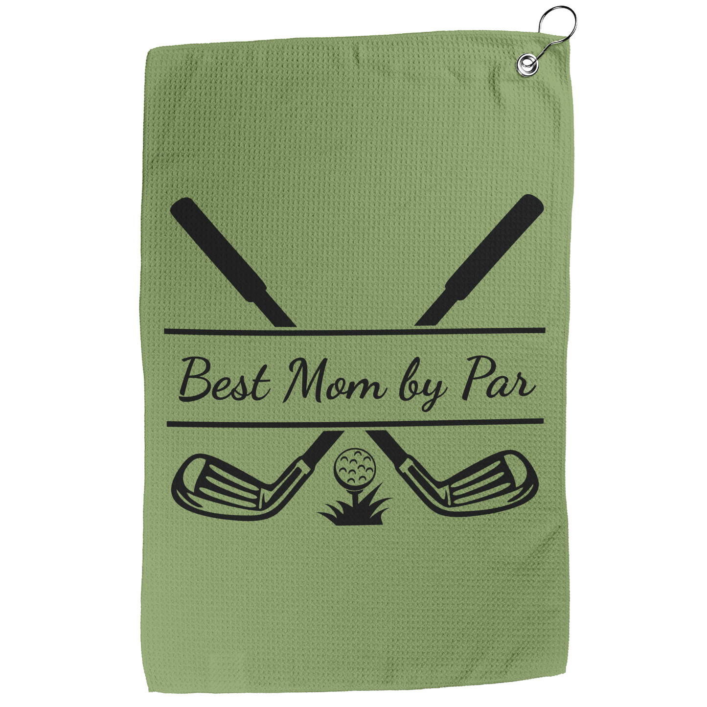 Best Mom by Par - Waffle Golf Towel