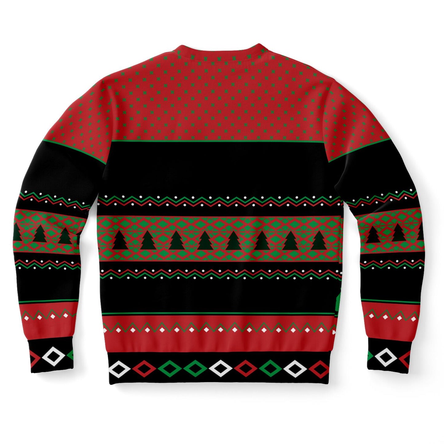 Wine Lovers White and Red Ugly Christmas Sweater
